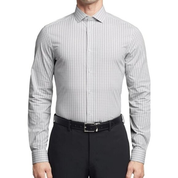 Calvin Klein Other - NEW Calvin Klein Men's XL Tech Active Stretch Dress Shirt 17-17.5 Neck Blue